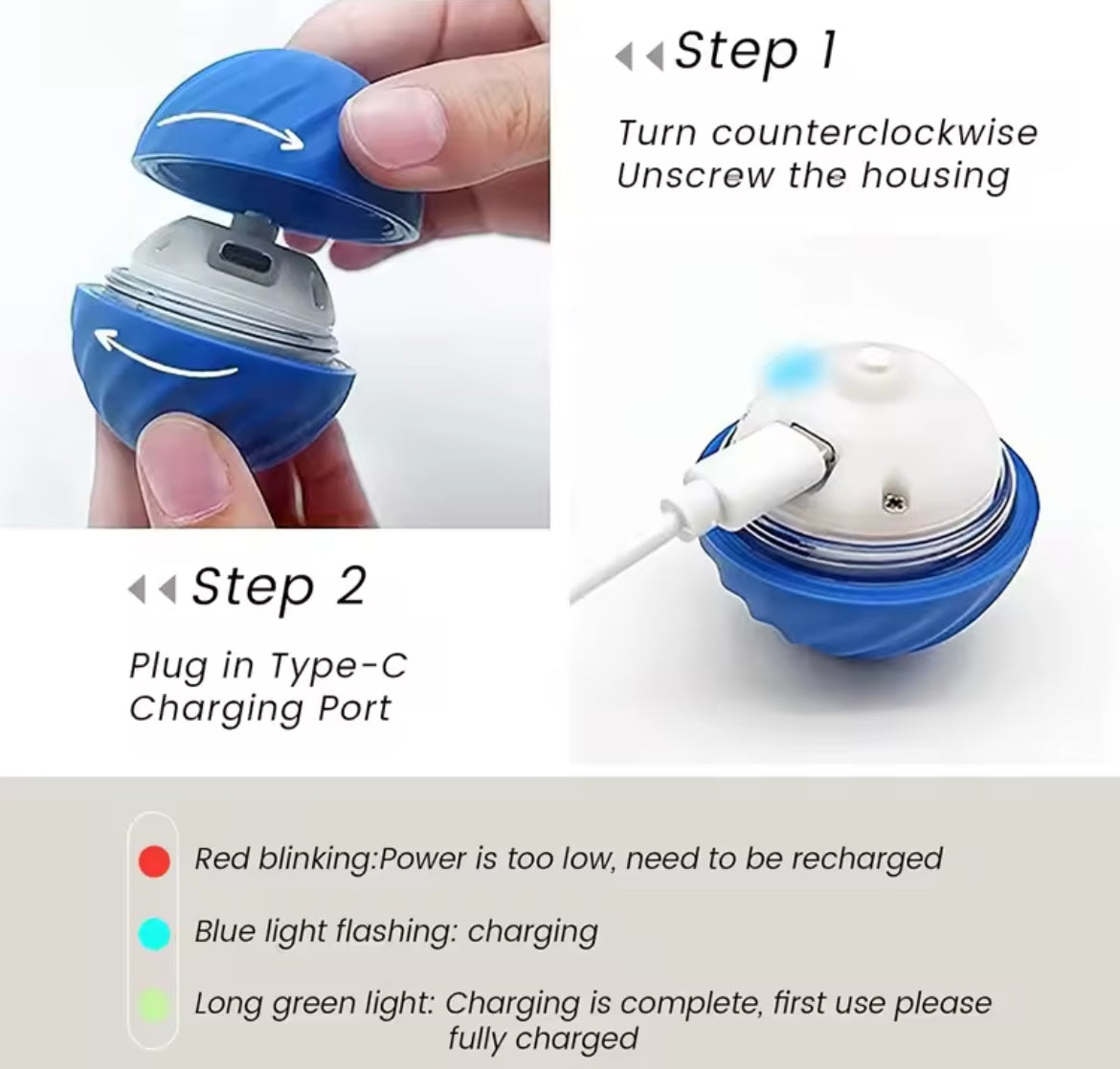 Smart Interactive Dog Toy - USB Rechargeable Bouncing Ball for Active Pets