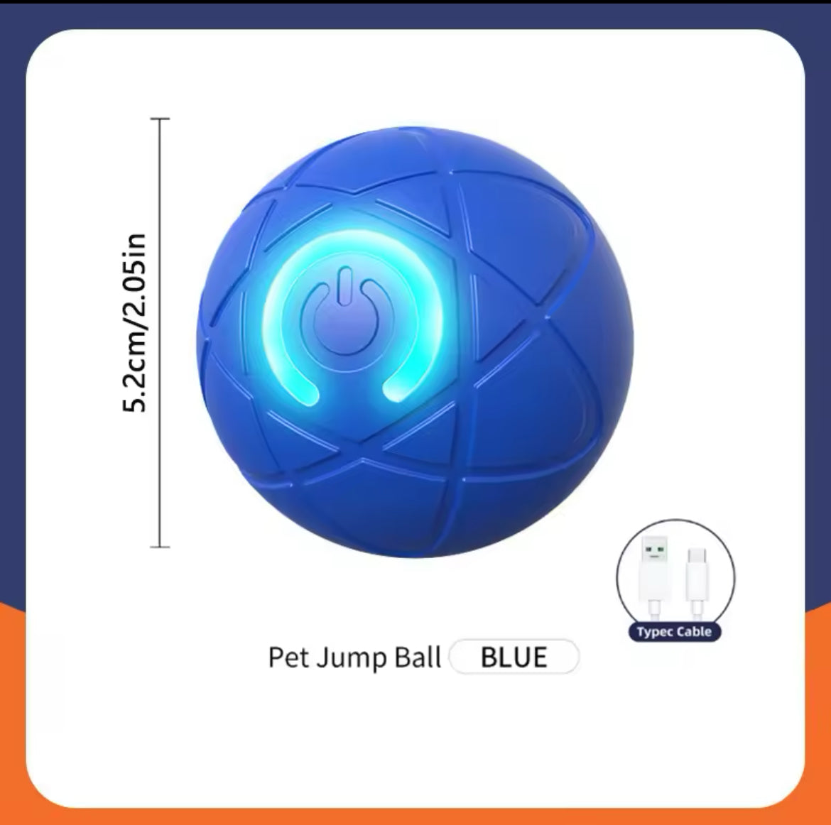 Smart Interactive Dog Toy - USB Rechargeable Bouncing Ball for Active Pets