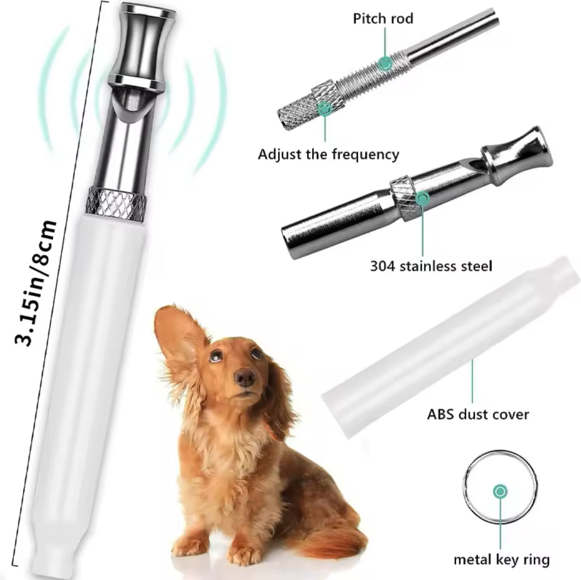 Dog Whistle with Lanyard – High-Pitched Training Whistle for Easy