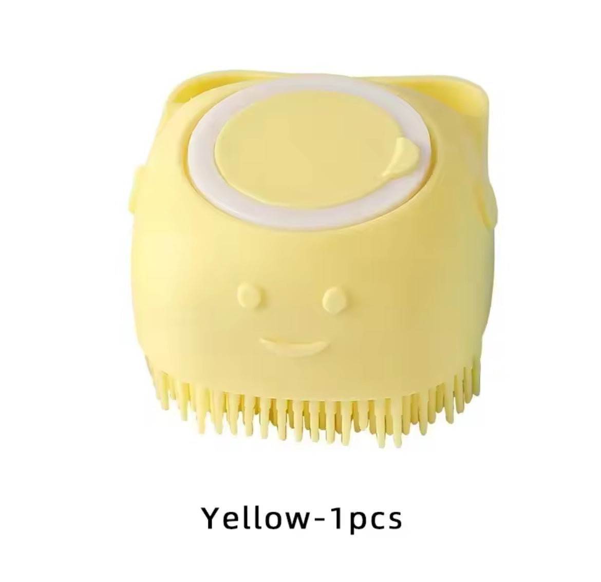 Silicone Pet Bath Brush - 2-in-1 Soft Grooming & Shampoo Dispenser
