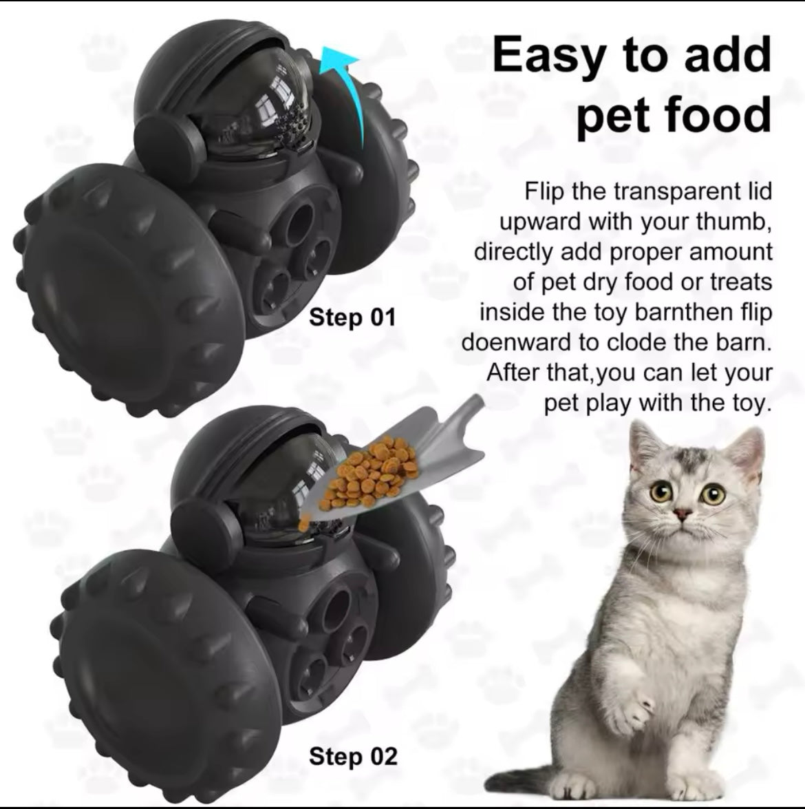 Interactive Robot Dog Feeder - Smart Treat Dispenser Toy