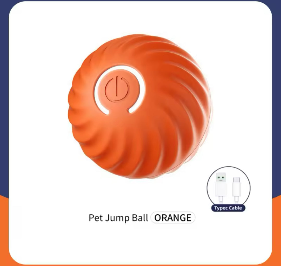 Smart Interactive Dog Toy - USB Rechargeable Bouncing Ball for Active Pets