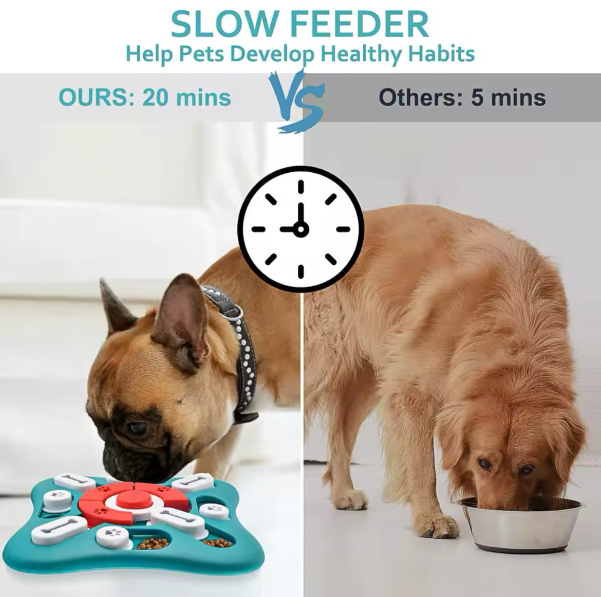 Brain Training Dog Puzzle Feeder - Interactive Slow Feeder Toy for IQ Stimulation