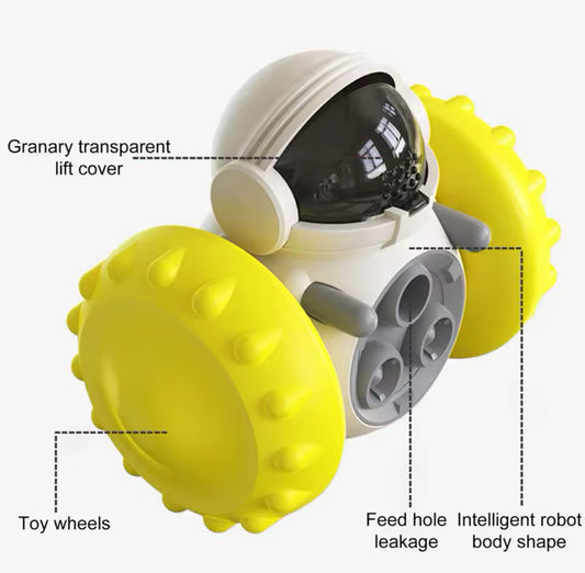 Interactive Robot Dog Feeder - Smart Treat Dispenser Toy